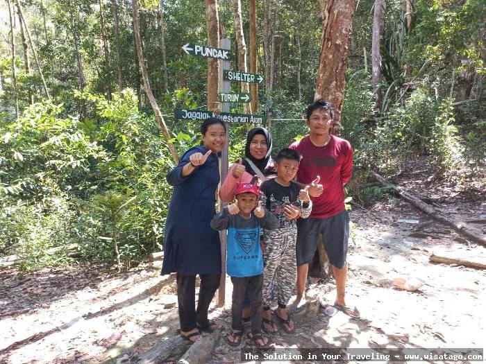 Wisata Puncak Gunung Jantan nan indah