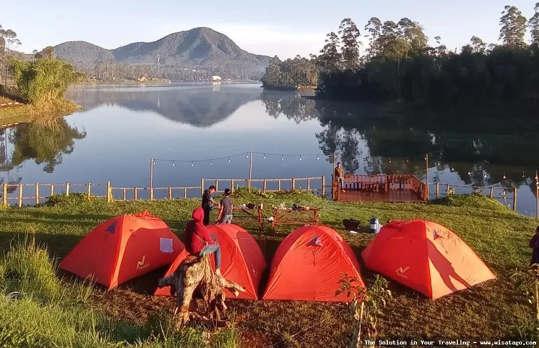 Wisata Situ Cileunca yang menawan.