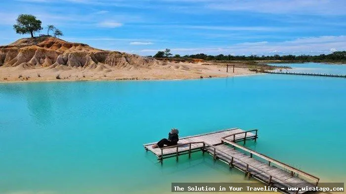 Wisata Telaga Biru yang memukau.